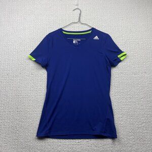Adidas Techfit Athletic Workout Shirt Womens M Purple Fitted Tee Short Sleeve